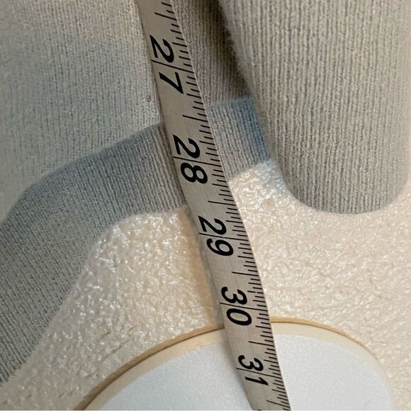 Gap v neck light blue nylon merino extra fine wool long tunic sweater size L - Picture 9 of 10